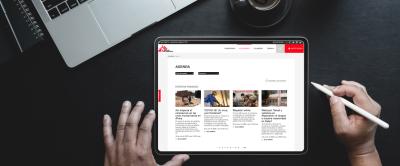 MSF website in a tablet